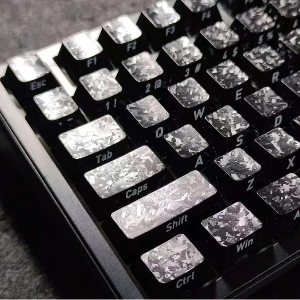 Keycap carbon xuyên led